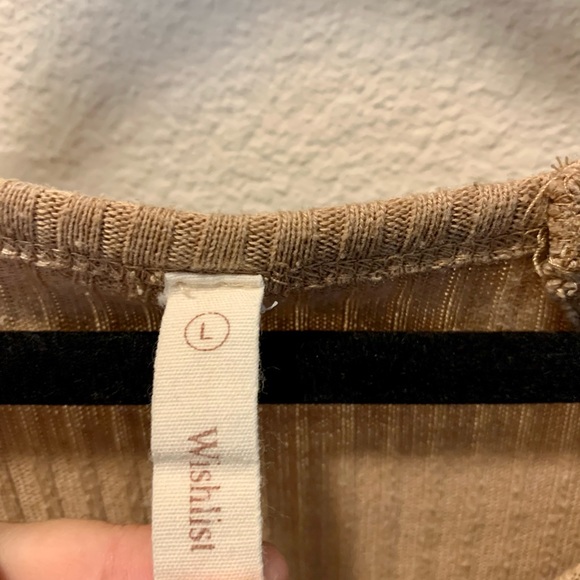 Tan Ribbed Top - Picture 6 of 6